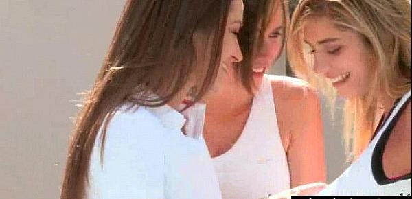  Teen Lesbians (Dani Daniels & Malena Morgan & Lia Lor) In Hot Sex Action Scene movie-12